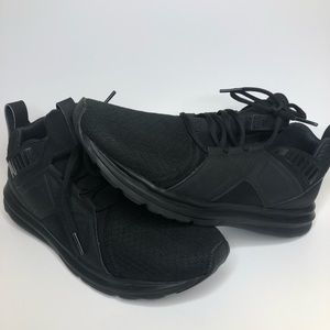 Women’s black Puma tennis shoes size 9